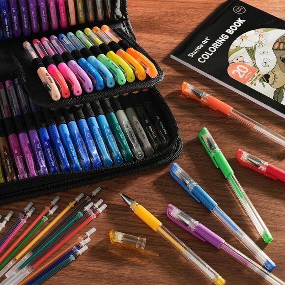 Gel Pens, 120 Pack Gel Pen Set 60 Colored Gel Pen with 60 Refills for Adults Col - Picture 7 of 7